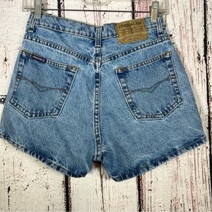 Vintage 1980s JORDACHE Denim High Rise Jean Shorts fits a size 2